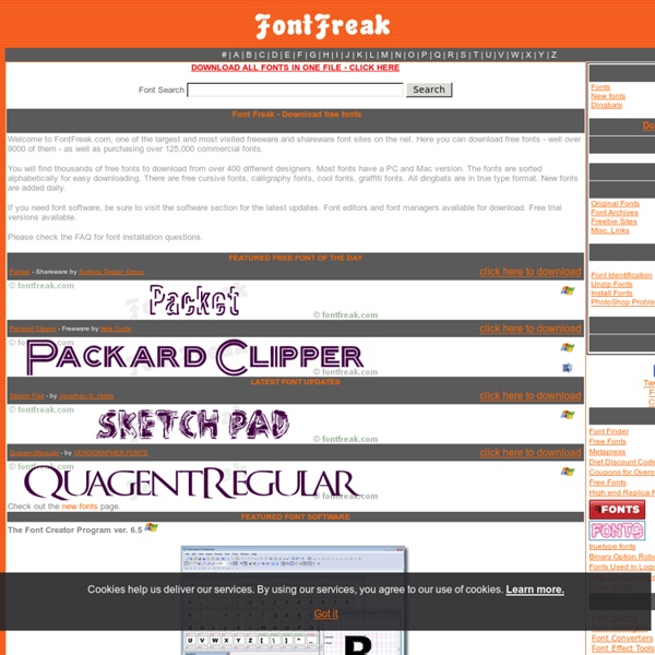 Font Freak - Download Free PC and Mac Fonts
