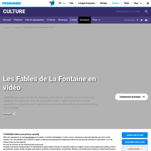 Les Fables de La Fontaine en vidéo