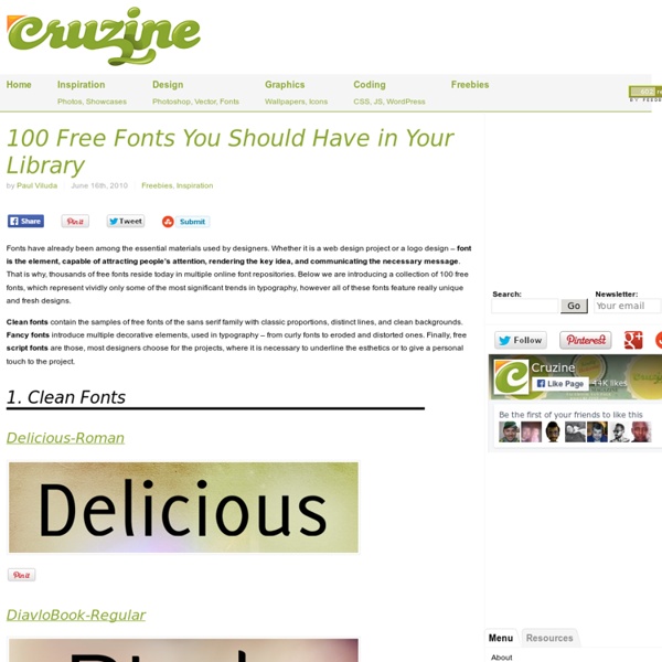 100 Free Fonts You Should Have in Your Library