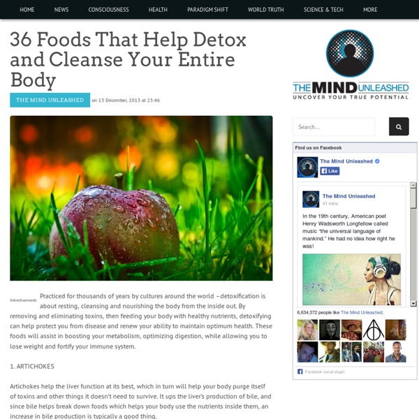36 Foods That Help Detox and Cleanse Your Entire Body