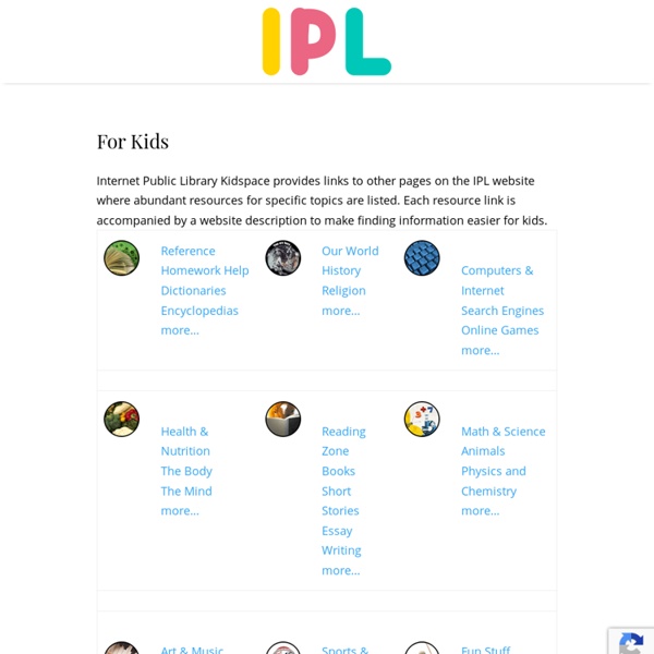 Internet public library For Kids