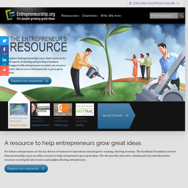Entrepreneurship.Org - A free, online international resource designed to help build entrepreneurial economies