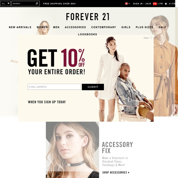 Shop Forever 21 Canada for fashionable clothing for women, plus, girls, men