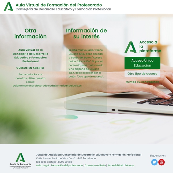 Aula Virtual de Formación del Profesorado. Junta de Andalucía.: Log in to the site