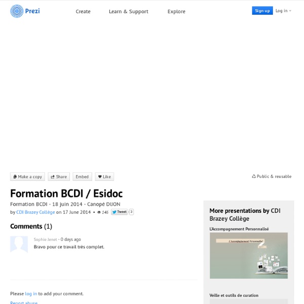 Formation BCDI / Esidoc by CDI Brazey Collège on Prezi