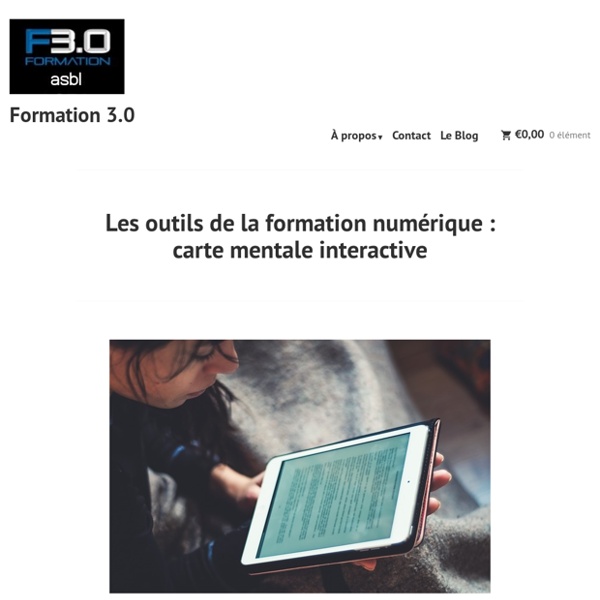 Les outils de la formation numérique : carte mentale interactive