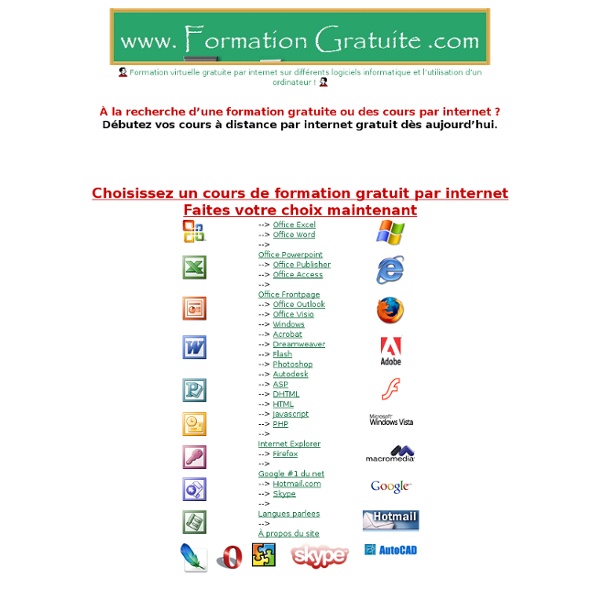 Formation Gratuite .com .:. Formation Gratuite .com .:. Formation Gratuite .com .:. Formation gratuite .com .:. Formation gratuite par internet .:. par internet .:. excel, :, word .:. powerpoint .:. www.mecanipat.com