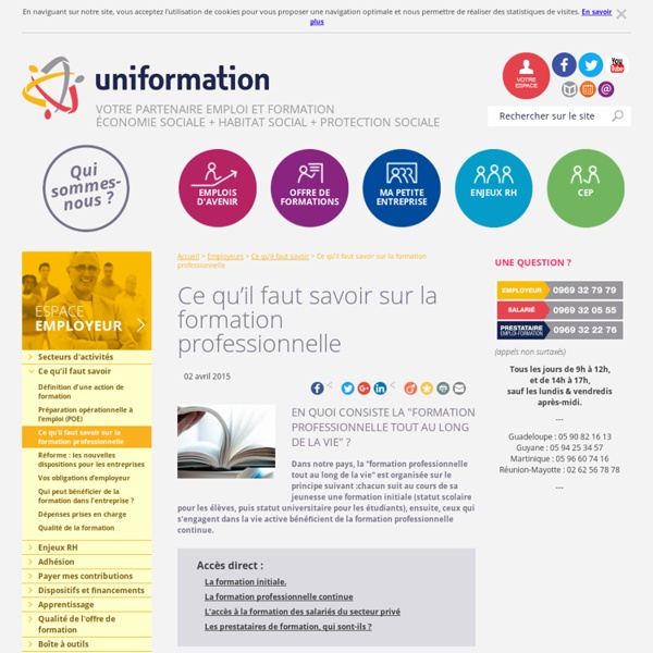 Formation professionnelle, FONGECIF, formation professionnelle pour adulte : Uniformation