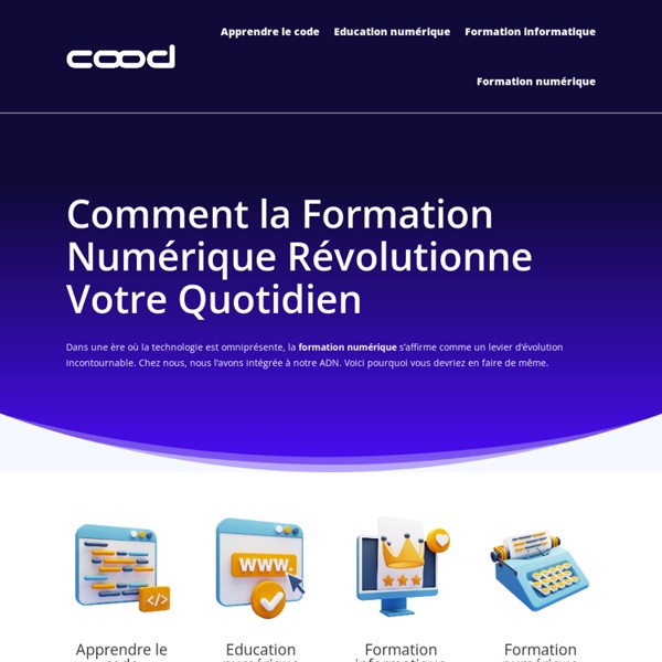 Cood, plateforme d’éducation au numérique tout en s’amusant !