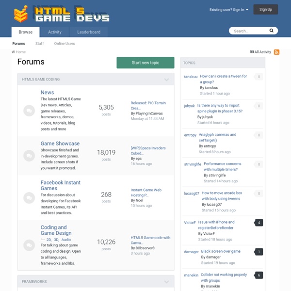 HTML5 Game Devs Forum