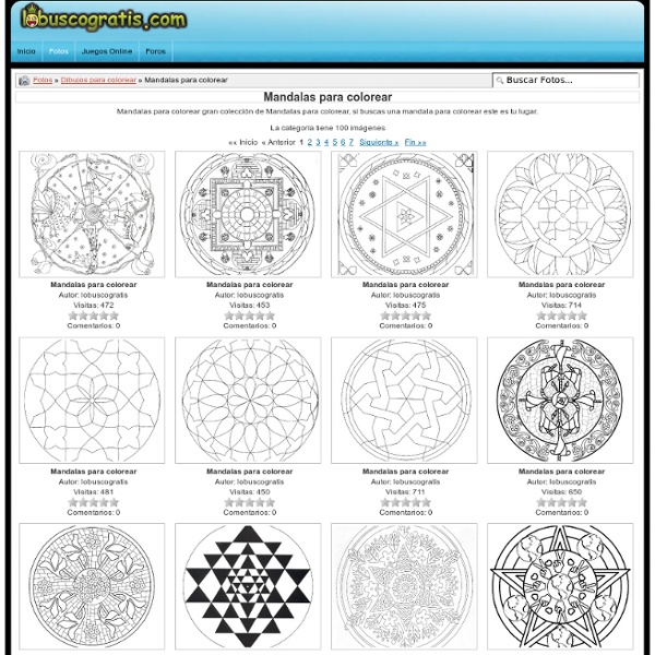 Mandalas para colorear