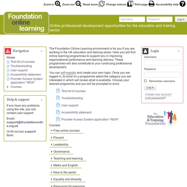 Foundation Online Learning