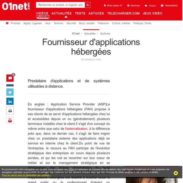 Fournisseur d'applications hébergées