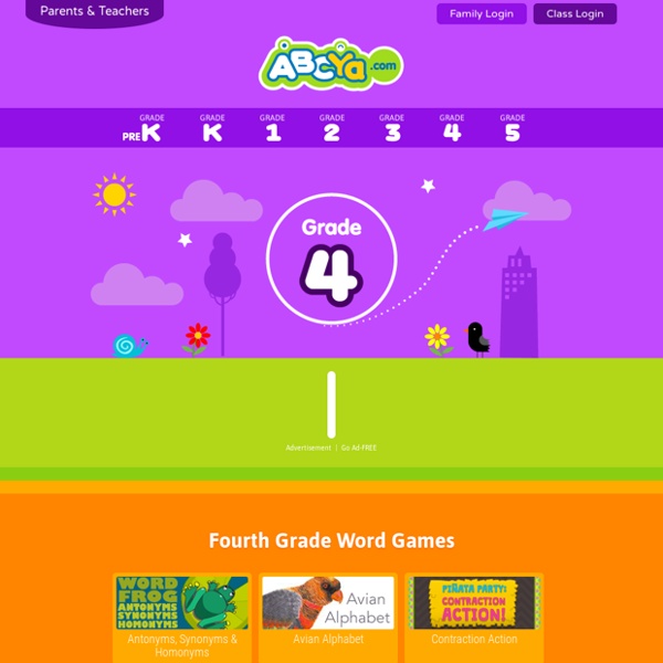 Fourth Grade Educational Computer Games, Ages 9 - 10