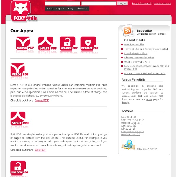 Online webapps for PDF document manipulation