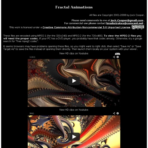 Fractal Animations