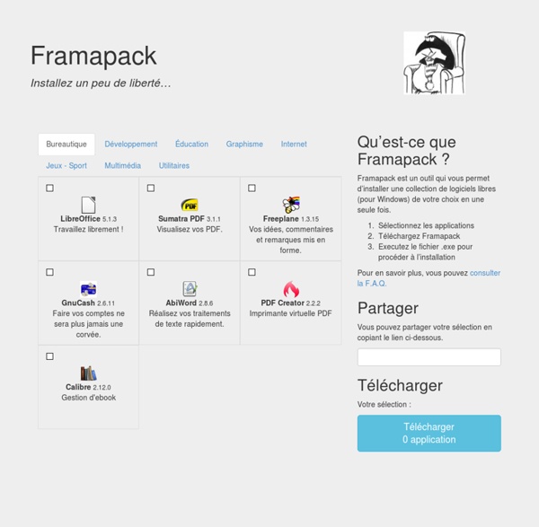 Framapack - L'installeur de logiciels libres