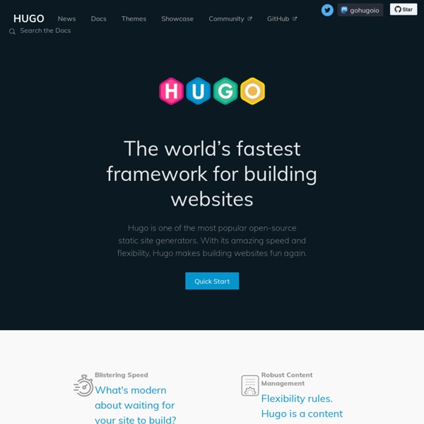 A fast and modern static website engine