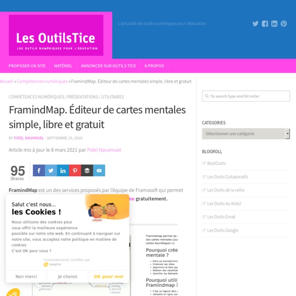 FramindMap. Éditeur de cartes mentales simple, libre et gratuit