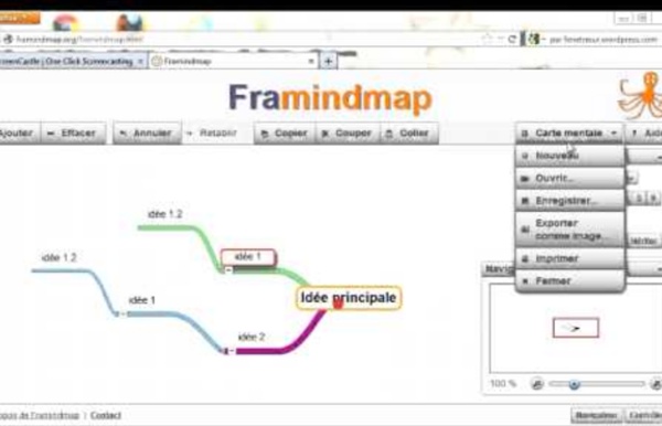 Tuto vidéo Framindmap : créer une carte mentale