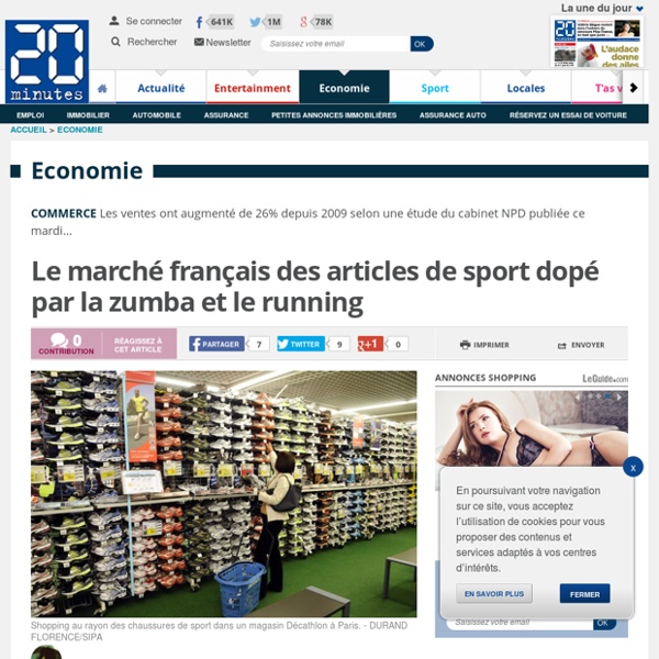 Le marché français des articles de sport dopé par la zumba et le running