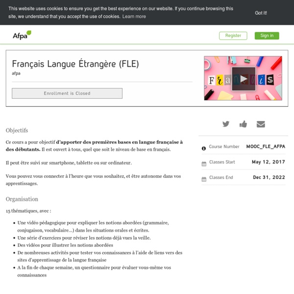 Formation Langue Étrangère (FLE)
