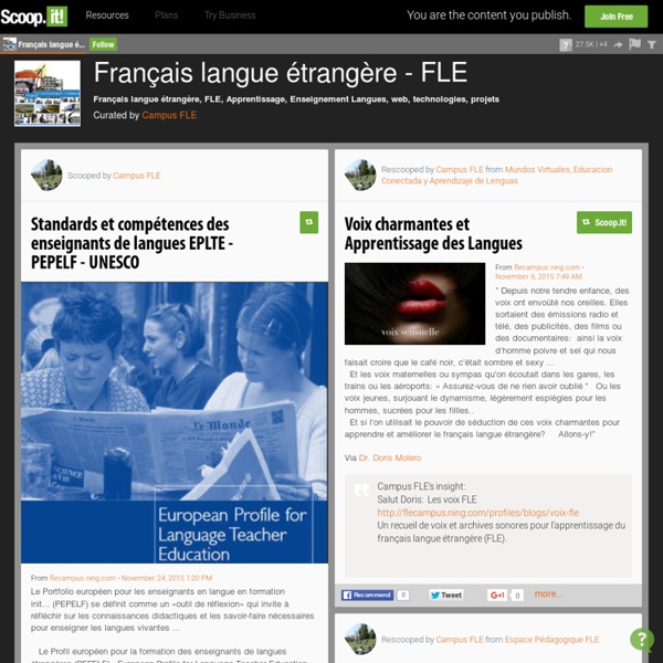Français langue étrangère - FLE
