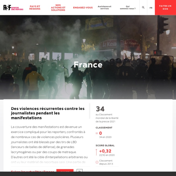 ARTICLE - France : le journalisme, un sport de combat?