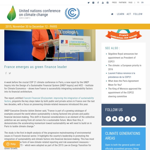 COP 21 : United nations conference on climate change