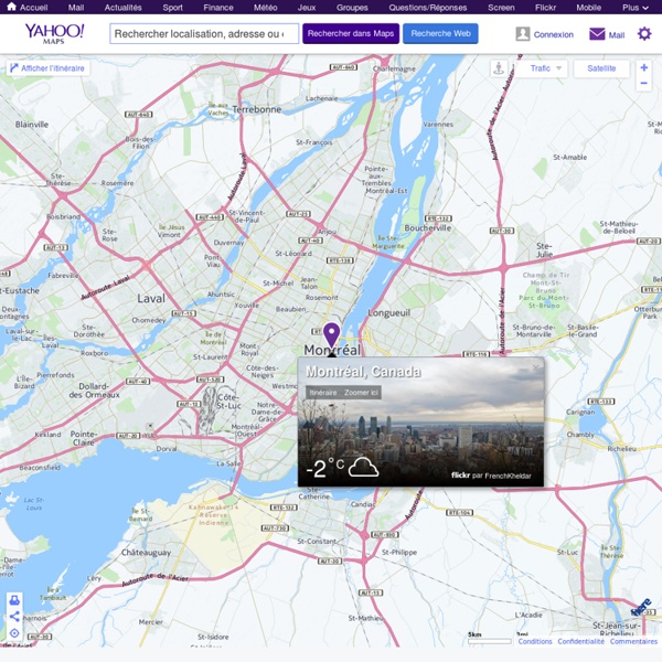 Yahoo! Maps, itinéraires, trafic