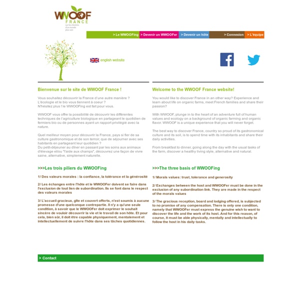 WWOOF France - WWOOF World Wide Opportunities on Organic Farms (France)