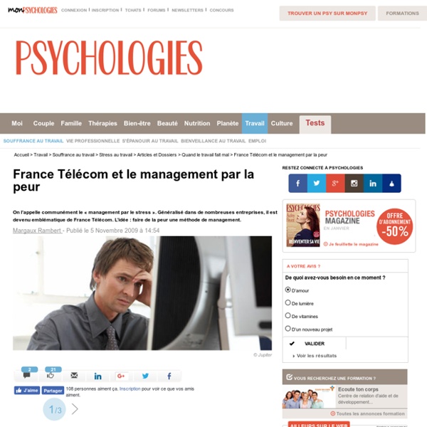 France Télécom et le management par la peur
