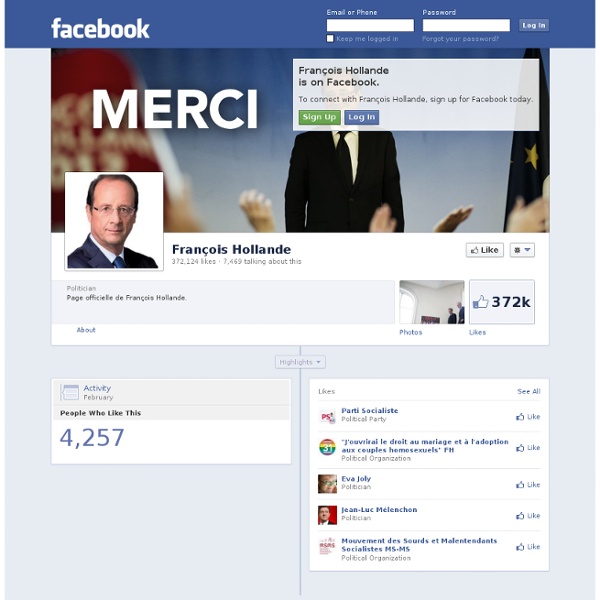 Le site de François Hollande