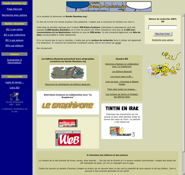 Www.bande-dessinee.org : un aperçu de la BD francophone - BD's, biographies d'auteurs,...