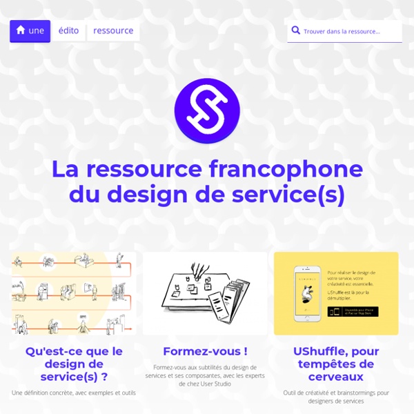 Design de Services.org, la ressource francophone. Designdeservices.org