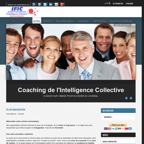 Institut francophone d'intelligence collective - IFIC - Accueil