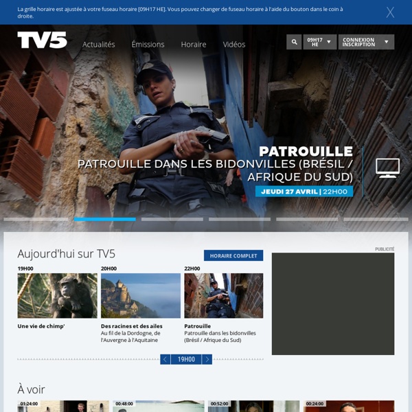 TV5 Québec Canada: télévision, francophonie canadienne & internationale