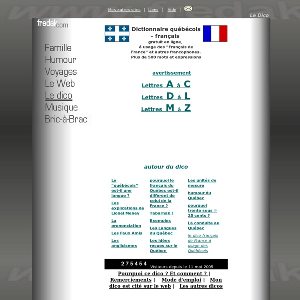Dictionnaire québécois-français
