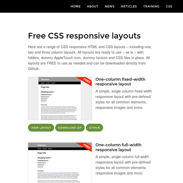 Max Design - CSS Page Layouts
