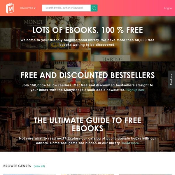 ManyBooks.net - Ad-free eBooks for your iPad, smartphone, or eBook reader