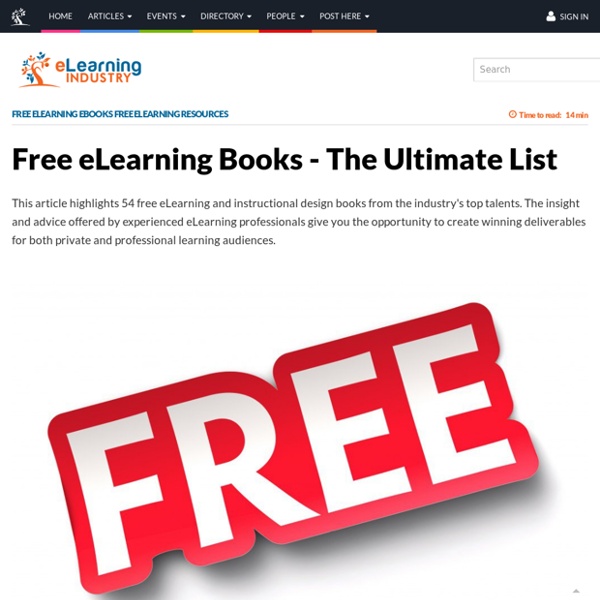 Free eLearning Books - The Ultimate List