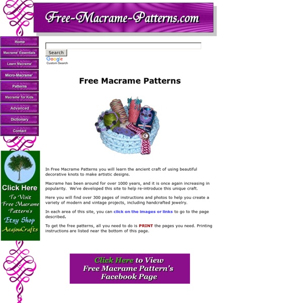 Free Macrame Patterns