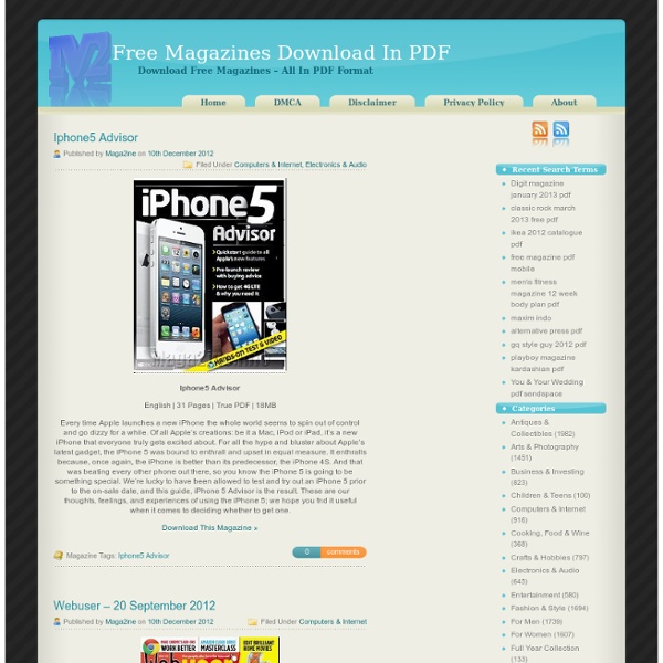 Free Magazines Download In PDF