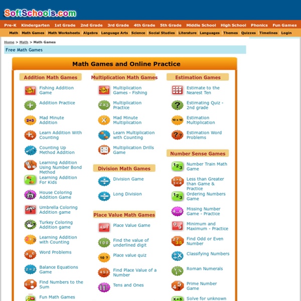 Free Math Games and Online Practice | Pearltrees