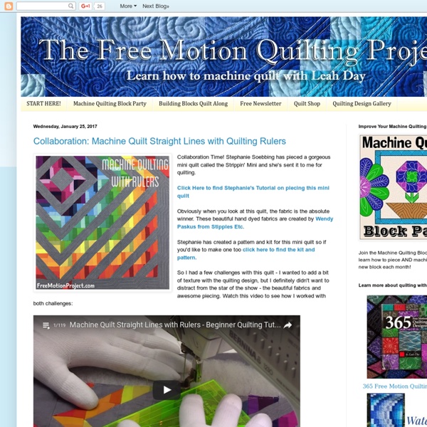 The Free Motion Quilting Project