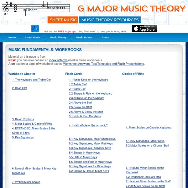 Free Music Theory Worksheets! | Pearltrees