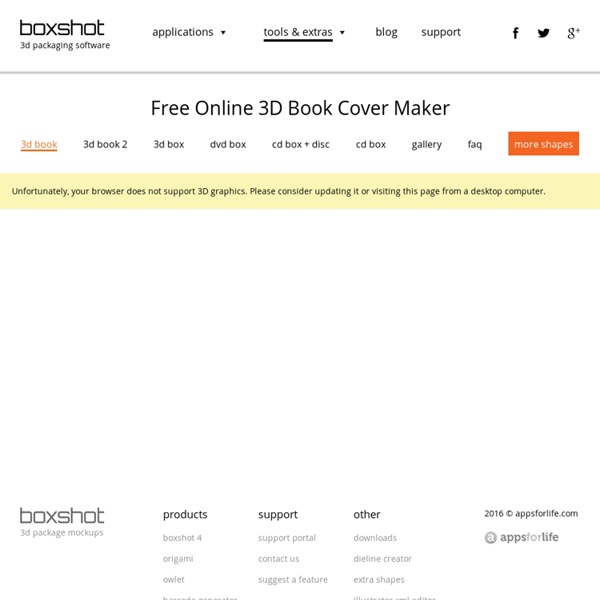 Free Online 3D Book Cover Maker