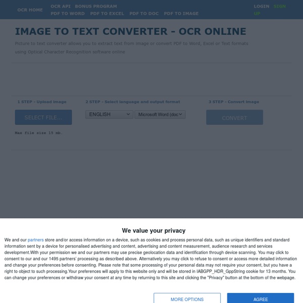 Free Online OCR - convert scanned PDF and images to Word, JPEG to Word