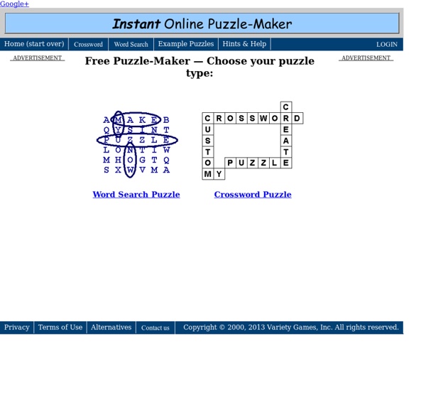 Free Online Puzzle Maker