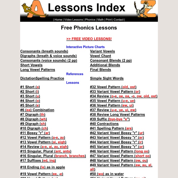 Free Phonics Lessons